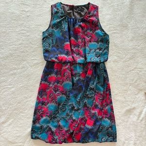 BANANA REPUBLIC Sleeveless Floral Bubble Hem Dress--EUC--4